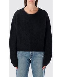 American Vintage - Relaxed Fit Alpaca Wool Crewneck Jumper - Lyst