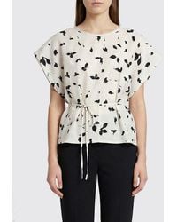 Alysi - Patterned Cotton Top - Lyst