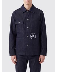 A.P.C. - X Frgmt Relaxed Fit Cotton Denim Jacket - Lyst