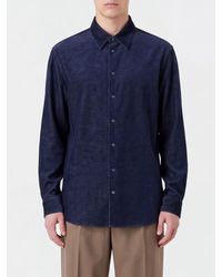 Giorgio Armani - Long-Sleeved Silk Blend Shirt With French Collar - Lyst