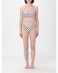 Elisabetta Franchi - Bikini in tessuto elasticizzato con logo - Lyst