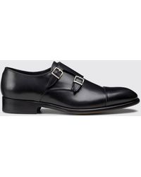 Doucal's - Leather Monk Strap Shoes - Lyst