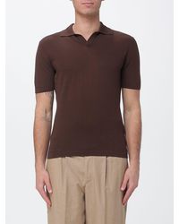 Brooksfield - Cotton Crepe Polo Shirt - Lyst