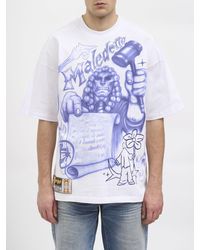 PDF - Printed Cotton T-Shirt - Lyst