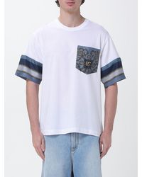 Dolce & Gabbana - Dolce &Amp Gabbana Cotton T-Shirt With Contrast Details - Lyst