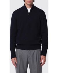 Drumohr - Half-Zip Long-Sleeved Wool Blend Turtleneck Jumper - Lyst