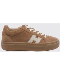 Hogan - Crosswind Suede Leather Platform Sneakers - Lyst