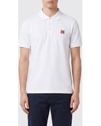 Maison Kitsuné - Maison Kitsun&Eacute Organic Cotton Polo Shirt - Lyst