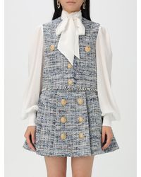 Balmain - Camisa de tweed de - Lyst