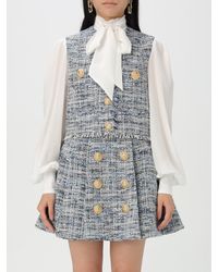 Balmain - Tweed Shirt - Lyst