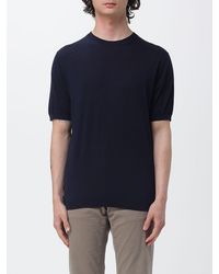 Kangra - Cotton And Silk Crew Neck Knitwear - Lyst