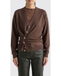 Lemaire - Relaxed Fit Wool Blend V-Neck Cardigan With Buttons - Lyst