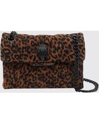 Kurt Geiger - Kensington Animalier Quilted Suede Mini Bag - Lyst