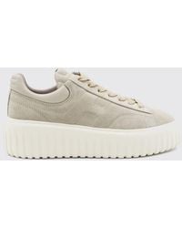 Hogan - H-Stripes Suede Platform Sneakers - Lyst
