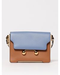Marni - Borse A Spalla E Tracolla Blu Marrone-Donna - Lyst
