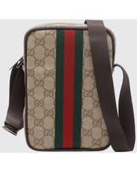 Gucci - Gg Jacquard Fabric Crossbody Bag With Stripe Detail - Lyst
