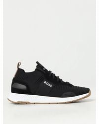 BOSS - Sneakers in tessuto stretch - Lyst