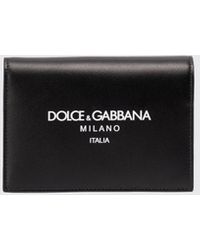 Dolce & Gabbana - Porta passaporto in pelle di vitello con logo - Lyst