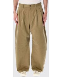 Comme des Garçons - Comme Des Gar&Ccedil	Ons Wide-Leg Cotton And Linen-Blend Trousers With Belt Loops - Lyst