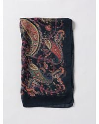 Etro - Printed Silk Georgette Foulard - Lyst