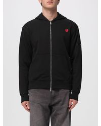 KENZO - Felpa Di Cotone Con Logo Fiore - Lyst
