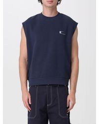 Carrera - Sleeveless Cotton Sweatshirt With Crew Neck And Contrast Logo - Lyst