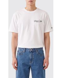 MC2 Saint Barth - Cotton T-Shirt With Contrast Logo Print - Lyst