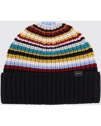 Paul Smith - Striped Wool Beanie - Lyst