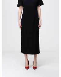 Pinko - Stretch Viscose Skirt - Lyst
