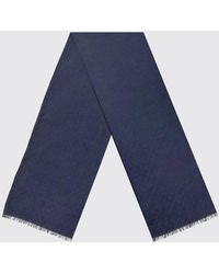 Gucci - Solid Colour Cotton And Polyester Blend Scarf - Lyst