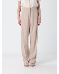 Emporio Armani - Viscose Straight Trousers - Lyst