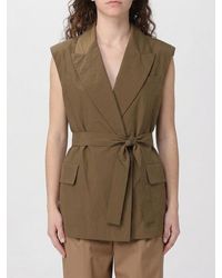 Brunello Cucinelli - Cotton Blend Robe Vest - Lyst