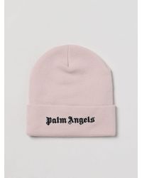 Palm Angels - Wool Hat With Embroidered Logo - Lyst
