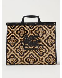 Etro - Love Trotter Bag In Jacquard Cotton With Logo - Lyst