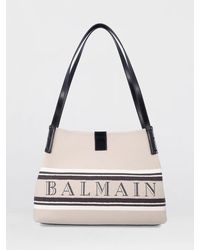 Balmain - Release Medium Cotton Canvas Bag - Lyst
