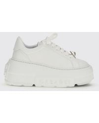 Casadei - Nexus Leather Wedge Sneakers - Lyst