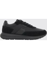BOSS - Nylon And Suede Sneakers - Lyst
