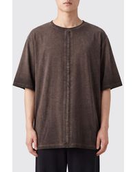 Uma Wang - Relaxed-Fit Cotton T-Shirt With Dropped Shoulders And Crew Neck - Lyst