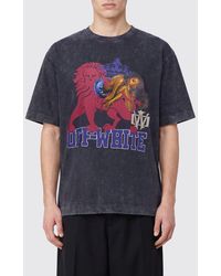 Off-White c/o Virgil Abloh - Graphic Print Cotton T-Shirt With Logo - Lyst