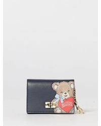 Ganni - Recycled Leather Wallet With Teddy Print - Lyst