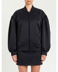 Twinset - Oversized Duchess Satin Bomber Jacket - Lyst