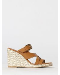 Stuart Weitzman - Sai Leather Wedge Espadrilles - Lyst