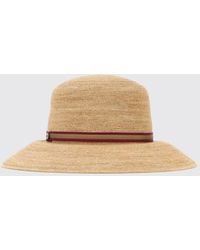 Borsalino - Colombia Rafia Crochet Tesa Larga - Lyst