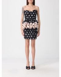 Fendi - Vestido Mini De Seda Con Estampado De Lunares - Lyst