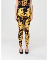 Versace Jeans Couture - Printed Jersey Leggings - Lyst