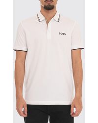 BOSS - Cotton Polo With Logo - Lyst