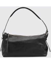 Lemaire - Calfskin Leather Shoulder Bag With Zip Closure - Lyst