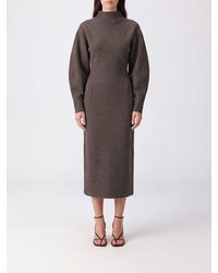 Max Mara - Wool And Cashmere Blend Midi Pencil Dress With Balloon Sleeves - Lyst