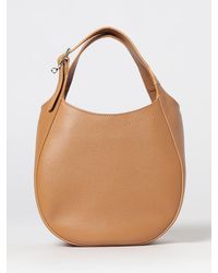 Longchamp - Le Foulonné Toile Mini Grained Leather Tote Bag With Embossed Logo - Lyst