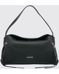 Liu Jo - Grained Faux Leather Hobo Bag With Handle And Removable Strap - Lyst